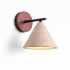 Wabi Sabi Conical Travertine Wall Sconce