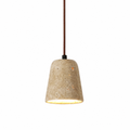 Wabi Sabi Bell-shaped Travertine Pendant Light