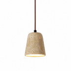 Wabi Sabi Bell-shaped Travertine Pendant Light