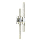 Contemporary Luxury Asymmetric Dual Bubble Crystal Tube LED Wall Sconce