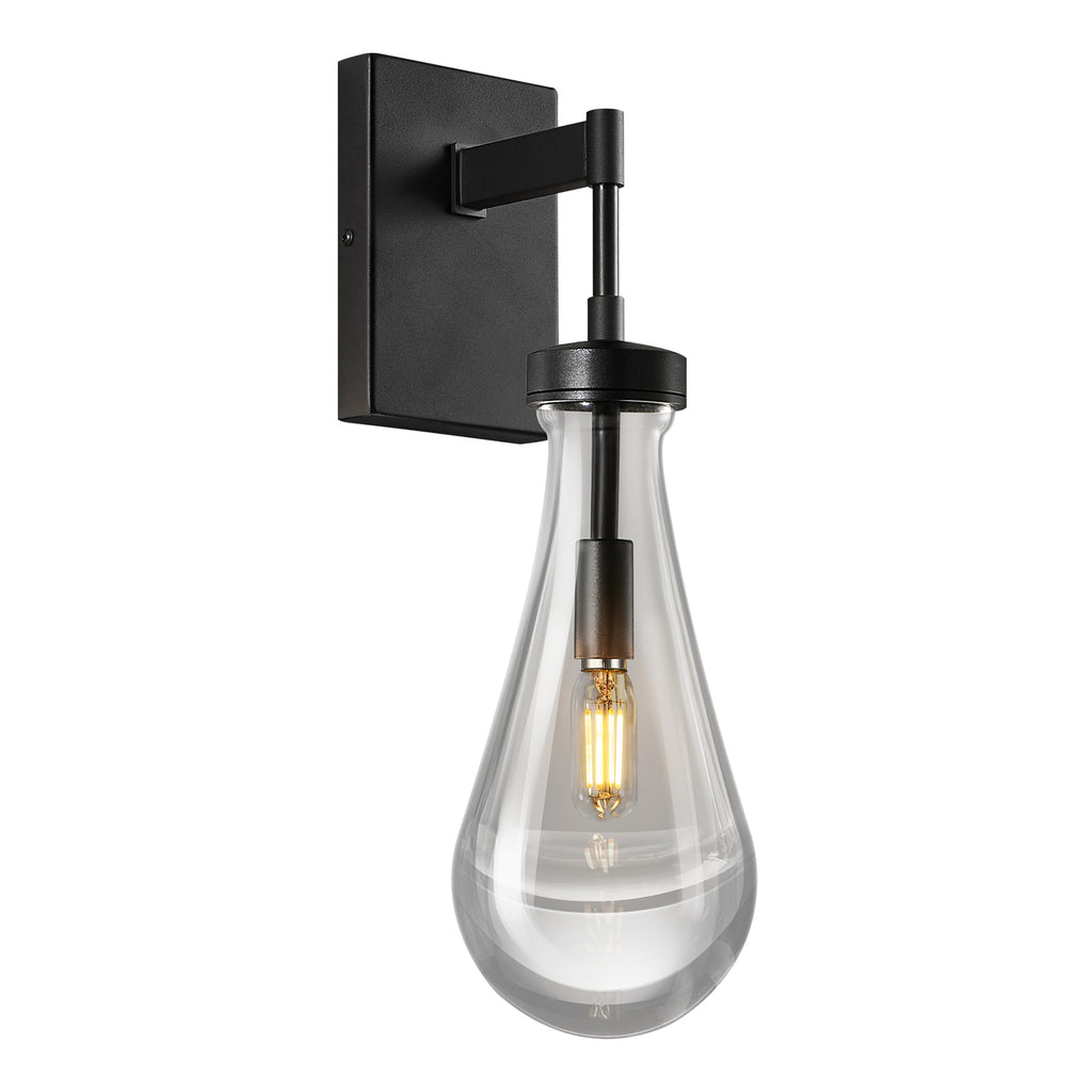 Modern Luxury Swing Arm Raindrop Glass Wall Sconces