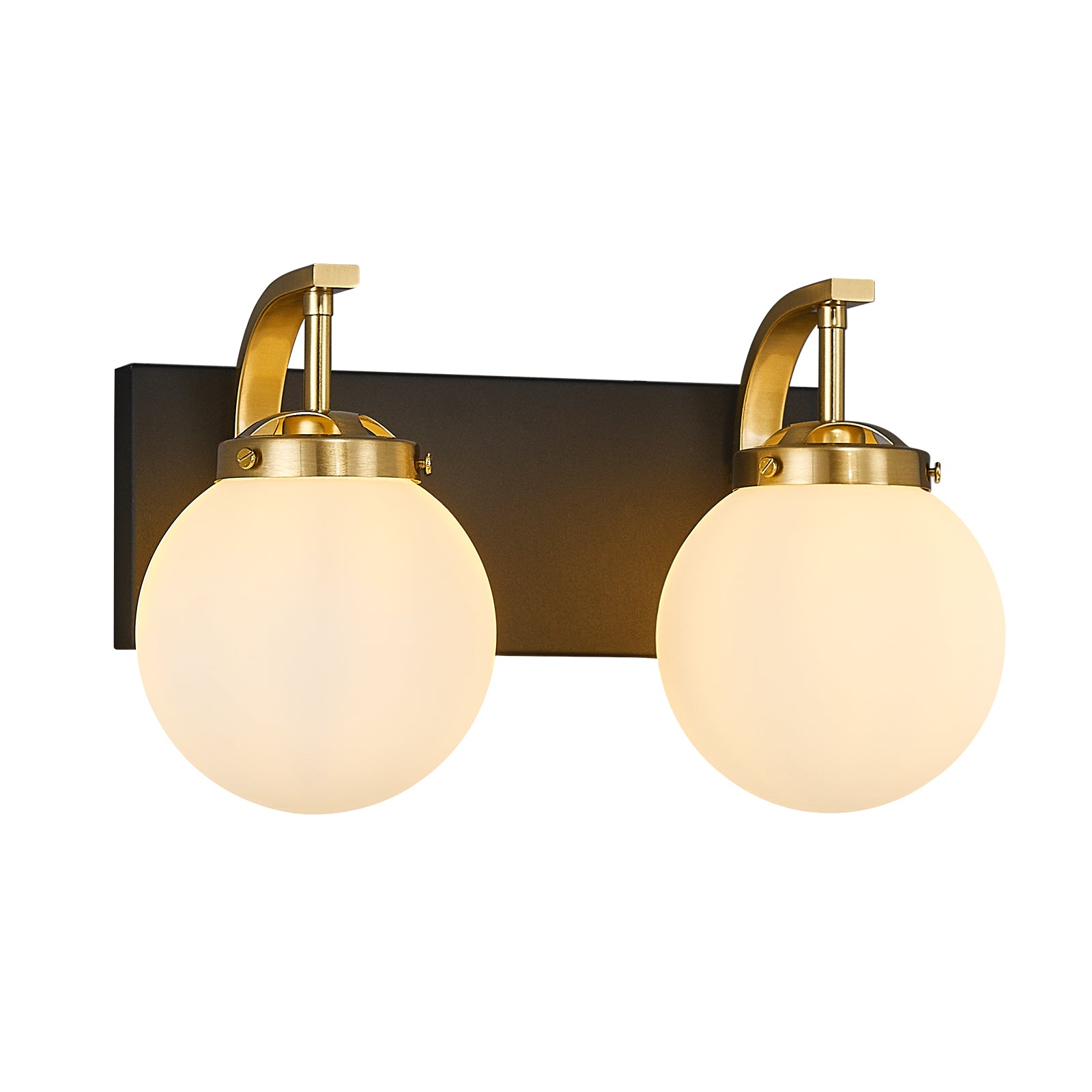 Modern Opal Globe Milky Glass Bathroom Vanity Light