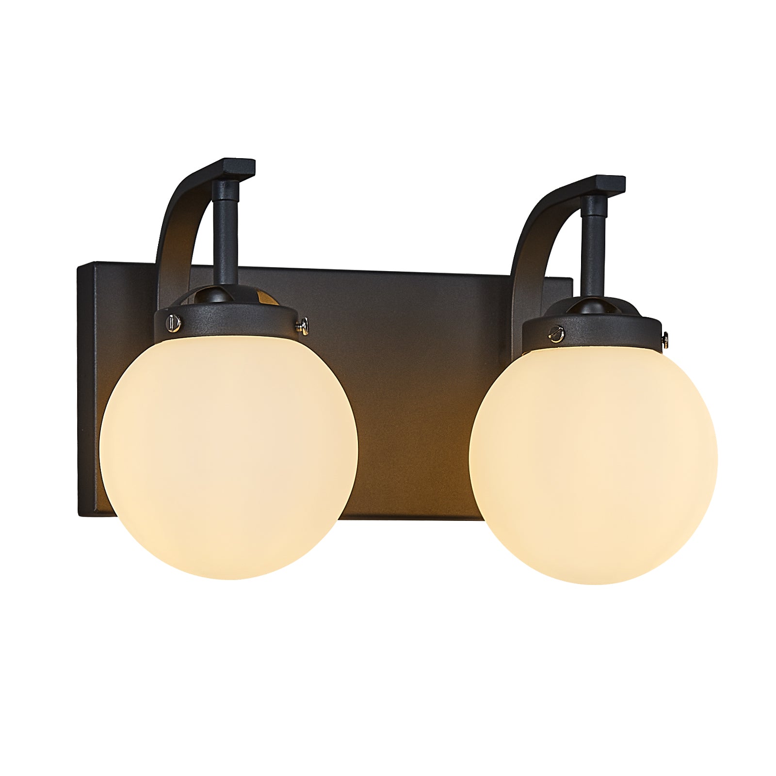 Modern Opal Globe Milky Glass Bathroom Vanity Light