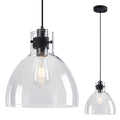 Industrial Farmhouse Dome Clear Glass Single Pendant Light