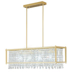 Modern Farmhouse Style Geometric Crystal Chandelier