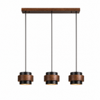 Modern Tiered Cylinder Travertine Pendant Light