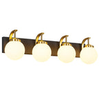 Modern Opal Globe Milky Glass Bathroom Vanity Light