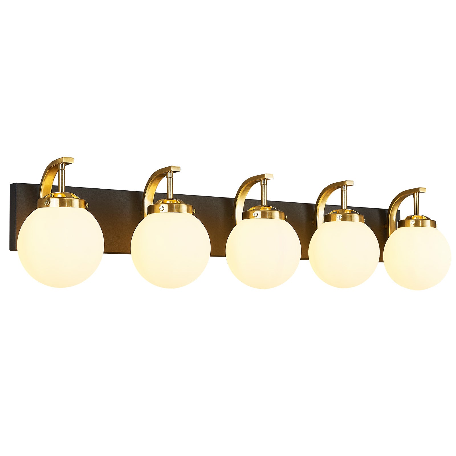Modern Opal Globe Milky Glass Bathroom Vanity Light