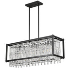 Modern Farmhouse Style Geometric Crystal Chandelier