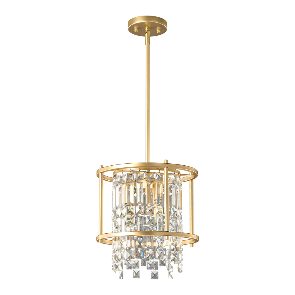 Modern Farmhouse Style Geometric Crystal Chandelier