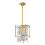 Modern Farmhouse Style Geometric Crystal Chandelier