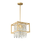 Modern Farmhouse Style Geometric Crystal Chandelier