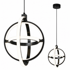 Modern LED Dimmable Height Round Ring Pendant Light