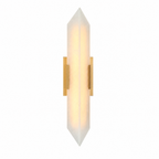 Modern Double‑Point Vertical Glass LED Wall Sconce