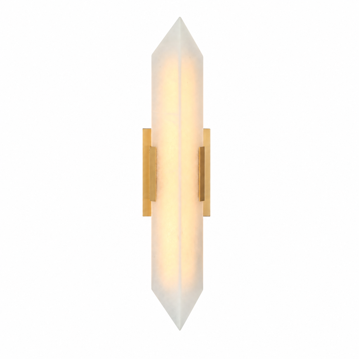 Modern Double‑Point Vertical Glass LED Wall Sconce