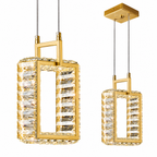 Modern Luxury LED Crystal Geometric Pendant Light