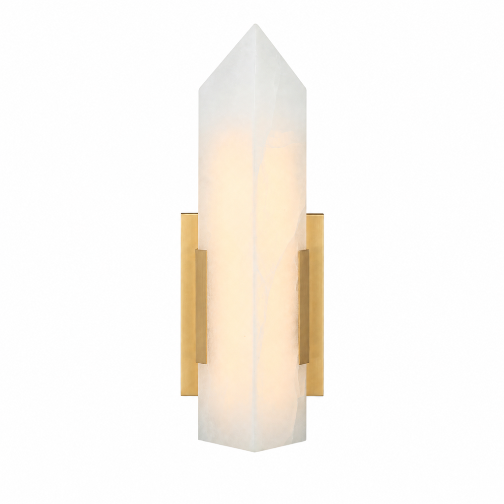 Modern Single‑Point Vertical Prism Glass LED Wall Sconce