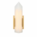 Modern Single‑Point Vertical Prism Glass LED Wall Sconce