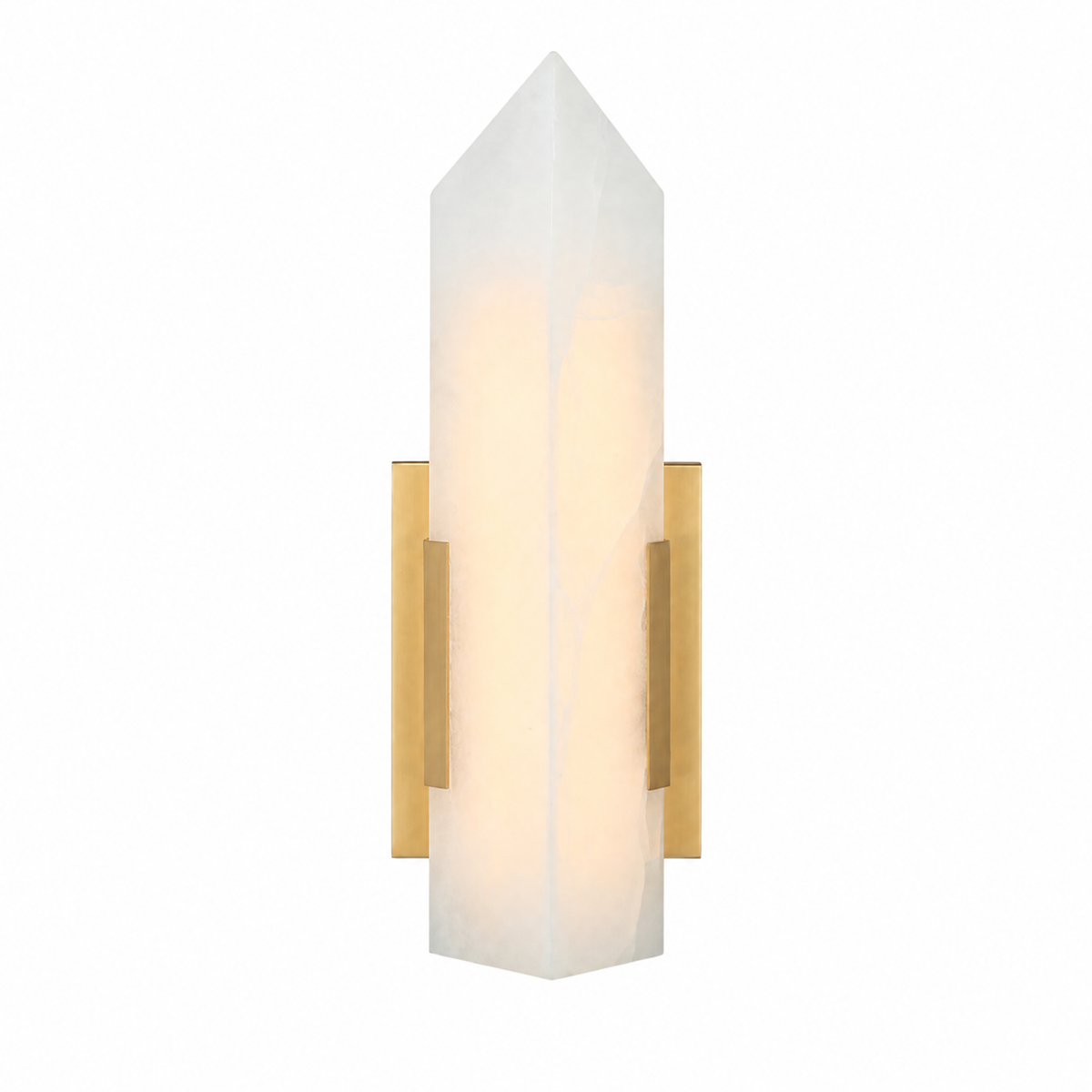 Modern Single‑Point Vertical Prism Glass LED Wall Sconce