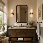 Fluted Stone Dual-Shade Alabaster Wall Light for Bedroom and Hallway