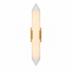 Modern Double‑Point Vertical Glass LED Wall Sconce