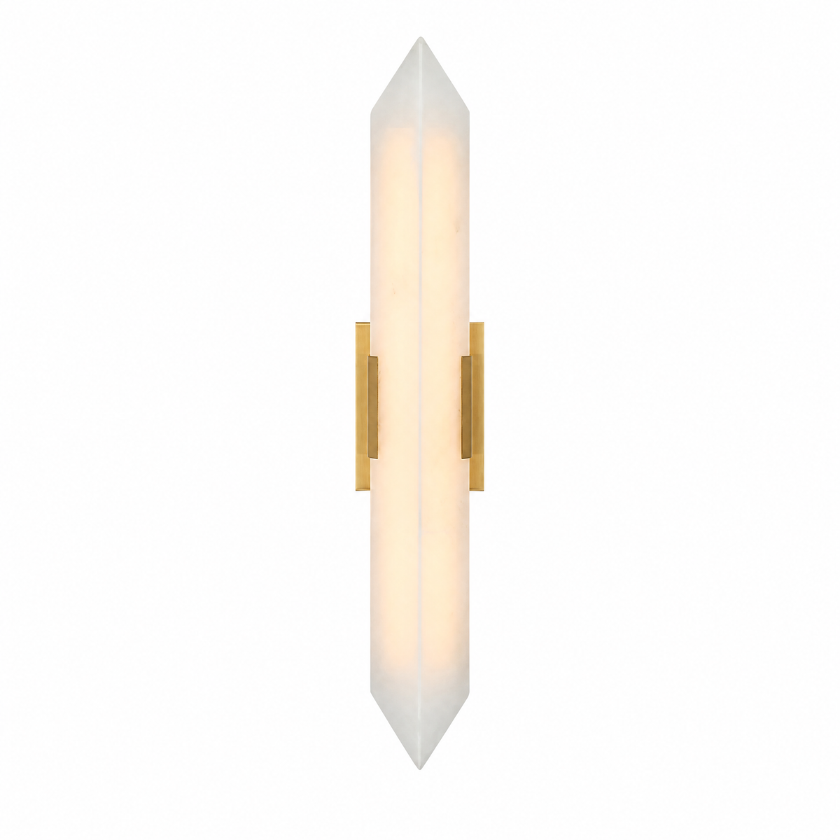 Modern Double‑Point Vertical Glass LED Wall Sconce