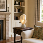 Nautilus Spiral Alabaster Table Lamp for Modern Interiors