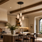 Modern Cylindrical Alabaster Pendant Light for Dining Rooms
