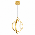 Modern LED Dimmable Height Round Ring Pendant Light