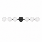 Horizontal Circular Disc Alabaster Vanity Wall Light for Bathrooms