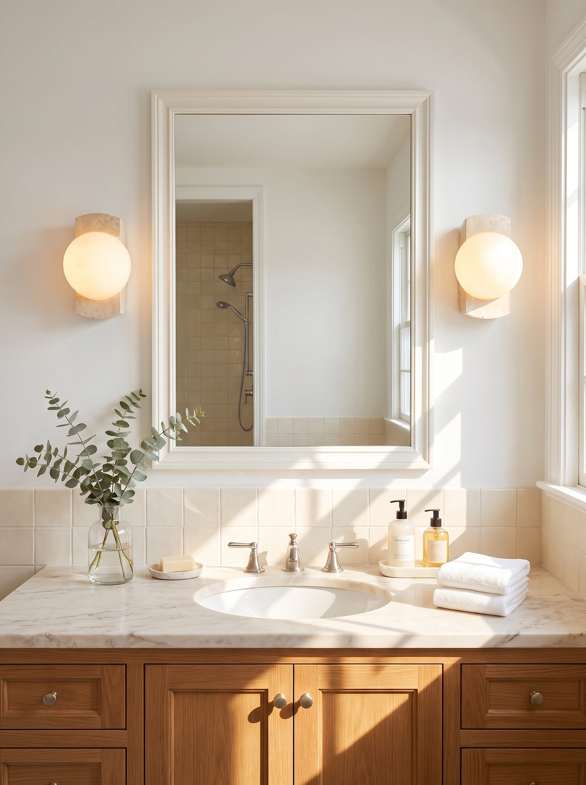 Travertine Wall Lights