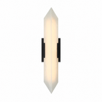 Modern Double‑Point Vertical Glass LED Wall Sconce