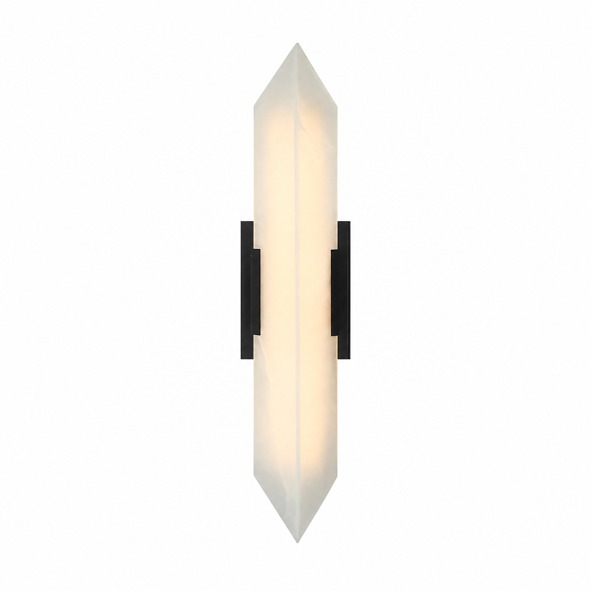 Modern Double‑Point Vertical Glass LED Wall Sconce