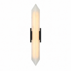 Modern Double‑Point Vertical Glass LED Wall Sconce