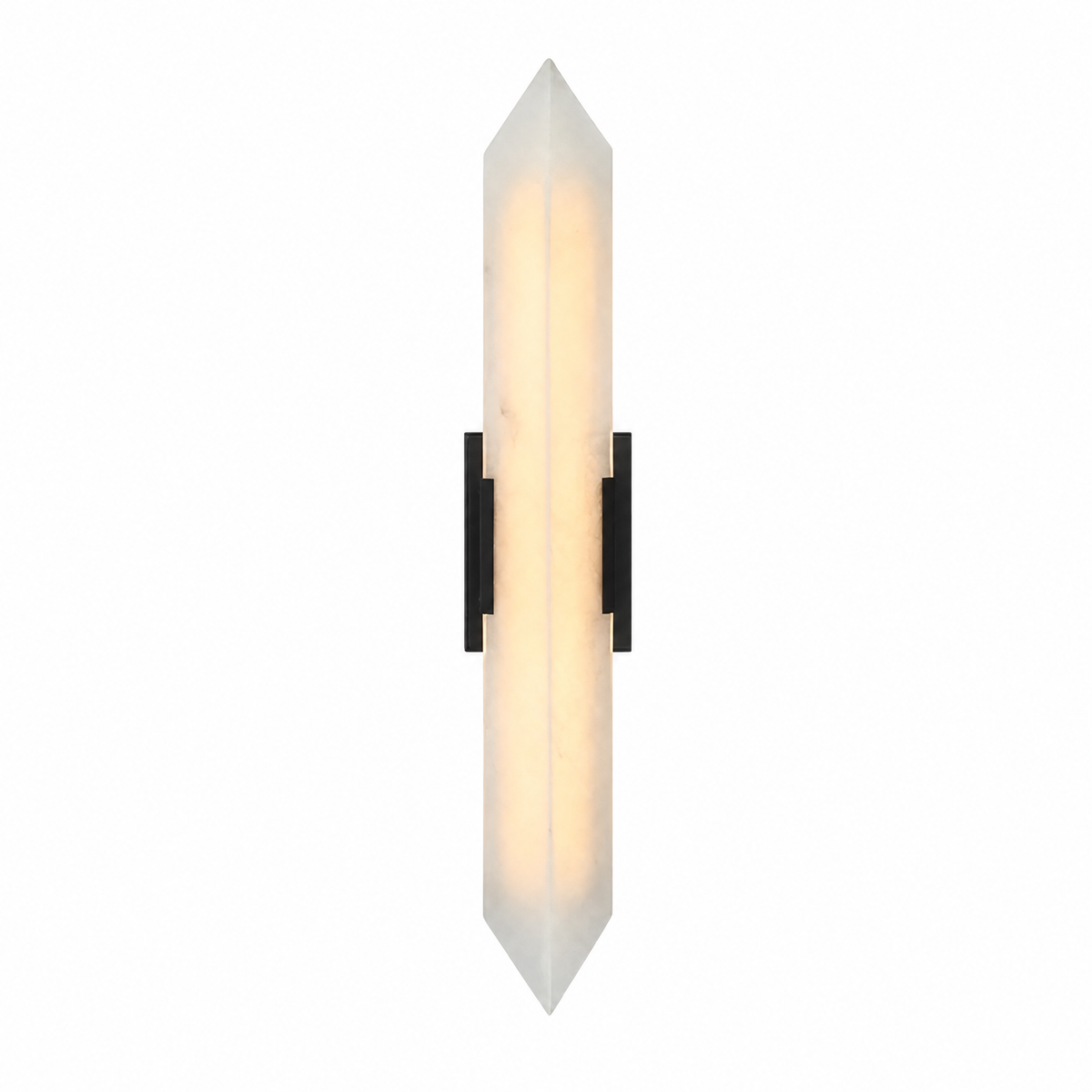 Modern Double‑Point Vertical Glass LED Wall Sconce