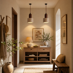 Nordic Natural Travertine Cylinder Pendant Light