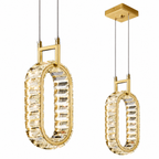 Modern Luxury LED Crystal Geometric Pendant Light