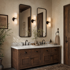 Fluted Stone Dual-Shade Alabaster Wall Light for Bedroom and Hallway