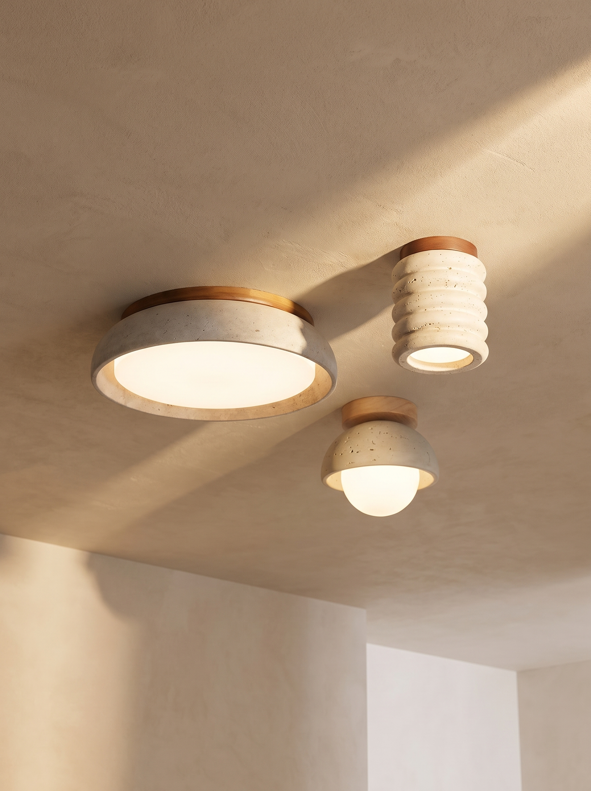 Travertine Ceiling Lights