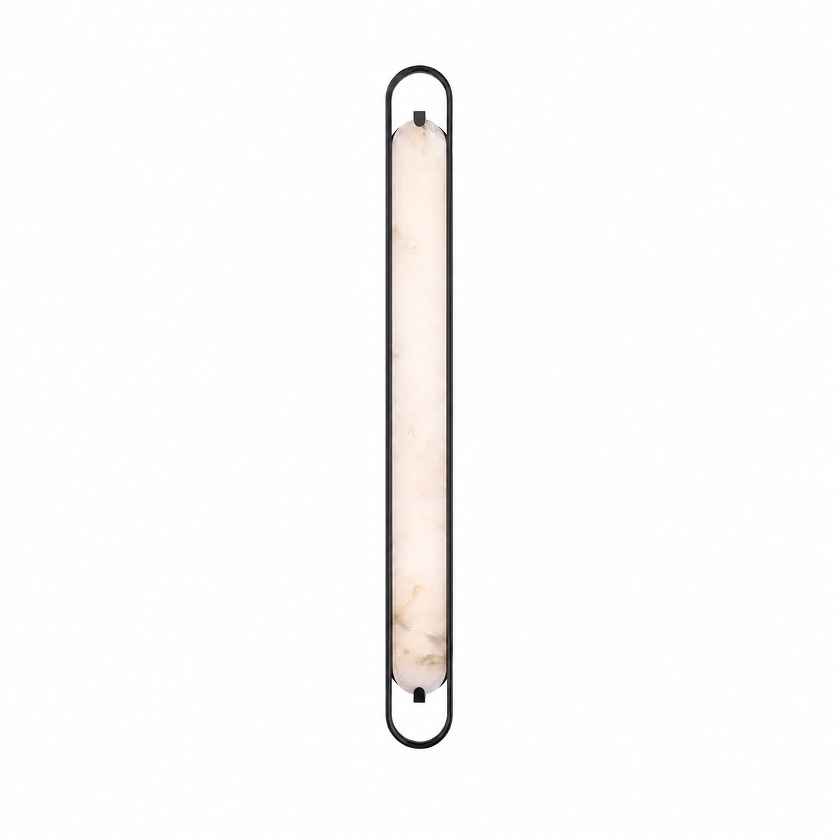 Modern Oval Alabaster LED Wall Sconce for Bedside Accent Lighting