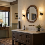 Modern Double Cylinder Up Down Alabaster Wall Sconce