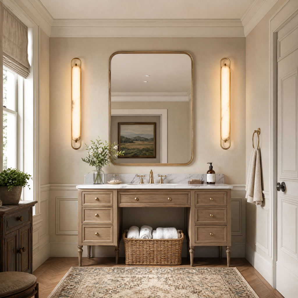 Modern Oval Alabaster LED Wall Sconce for Bedside Accent Lighting