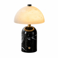 Natural Dome Alabaster Stone LED Table Lamp for Desk and Nightstand