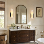 Modern Single‑Point Vertical Prism Glass LED Wall Sconce