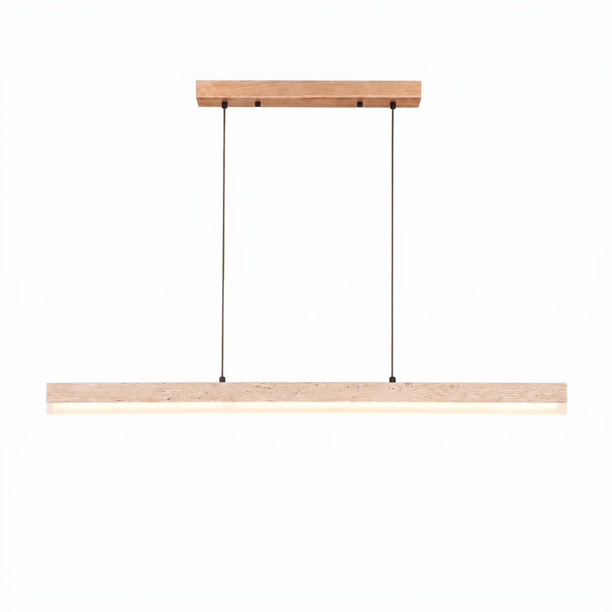 Wabi Sabi Long Linear Travertine LED Pendant Light